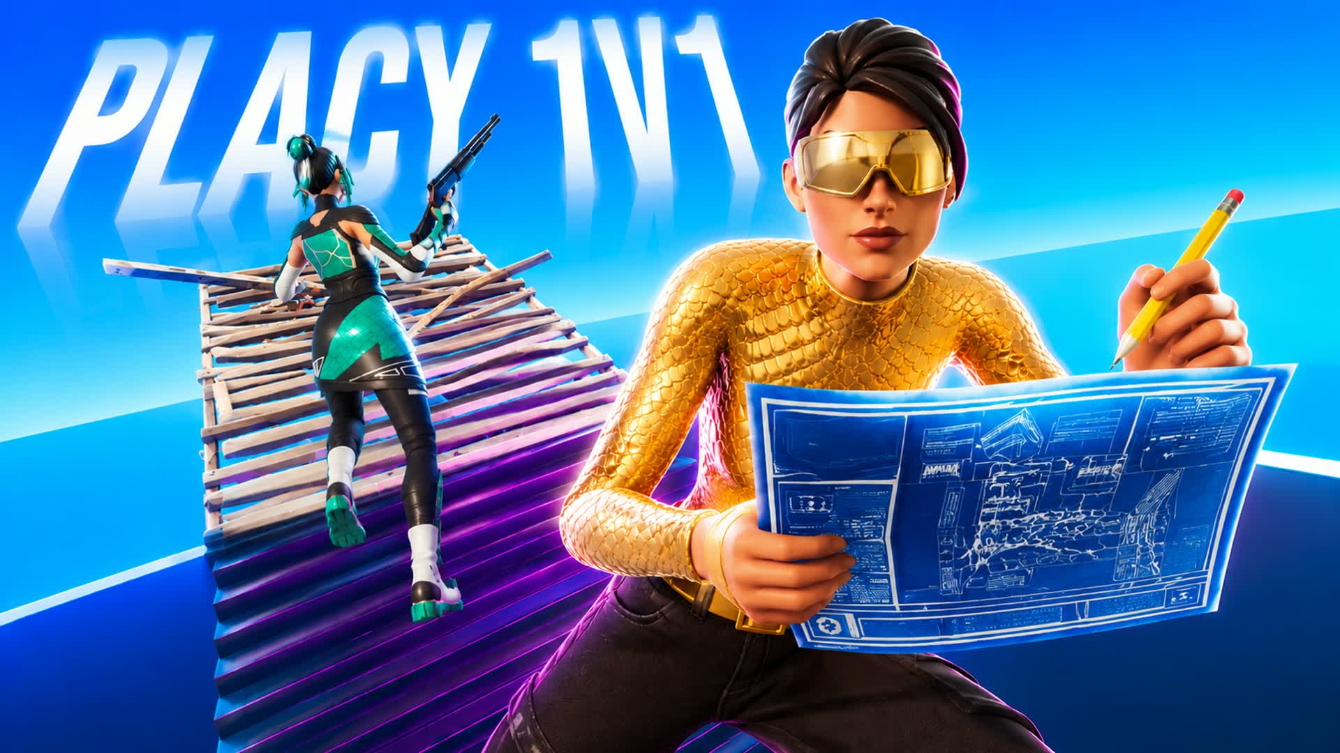 PLACY⚡ 1v1 Buildfight — Fortnite Creative map