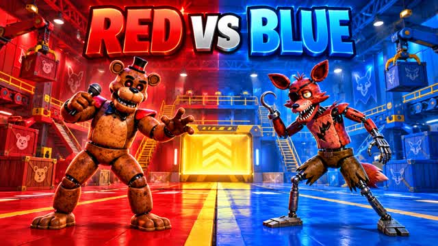 π₯ MEGA RED VS BLUE MAYHEM β Fortnite Creative map