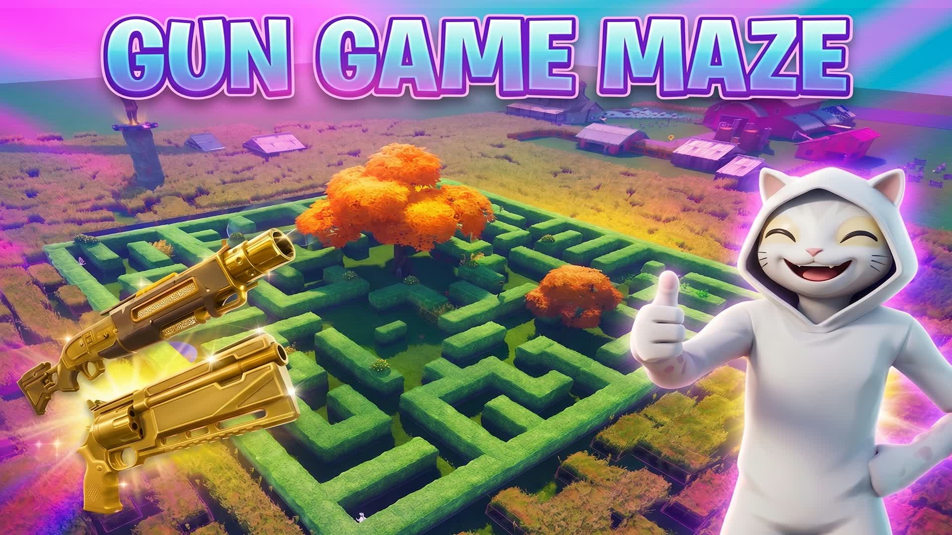Gun Game Maze — Fortnite Creative map