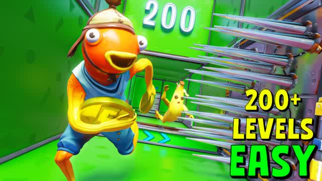 ⭐200+ LEVELS EASY DEATHRUN⭐ — Fortnite Creative map