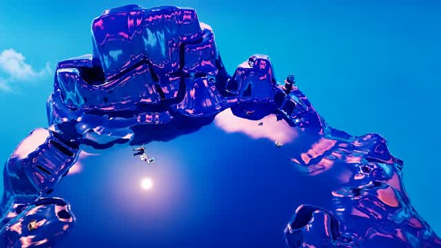 glass island red vs blue — Fortnite Creative map