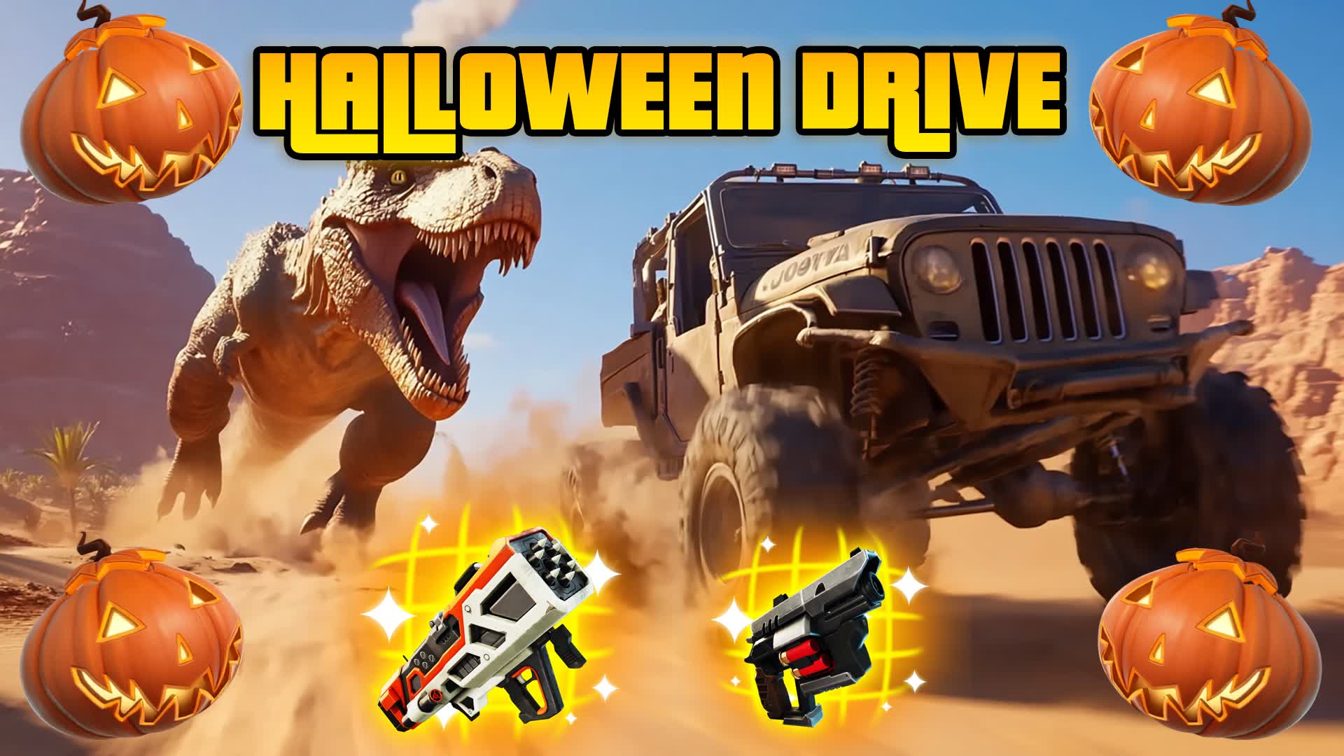 HALLOWEEN DRIVE π ALL CARS β Fortnite Creative map