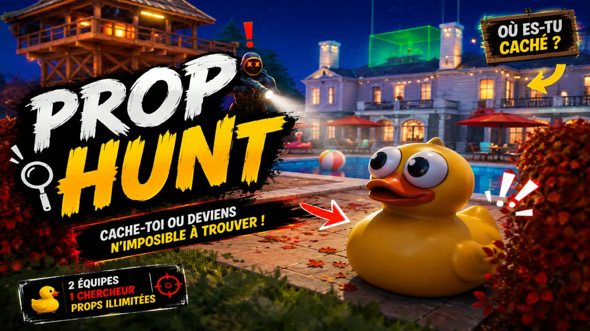 PROP HUNT MEGA HOUSE — Fortnite Creative map