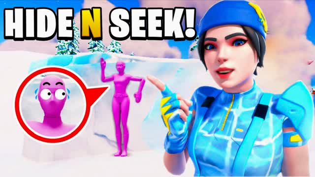 Snowy Winter Hide And Seek — Fortnite Creative map