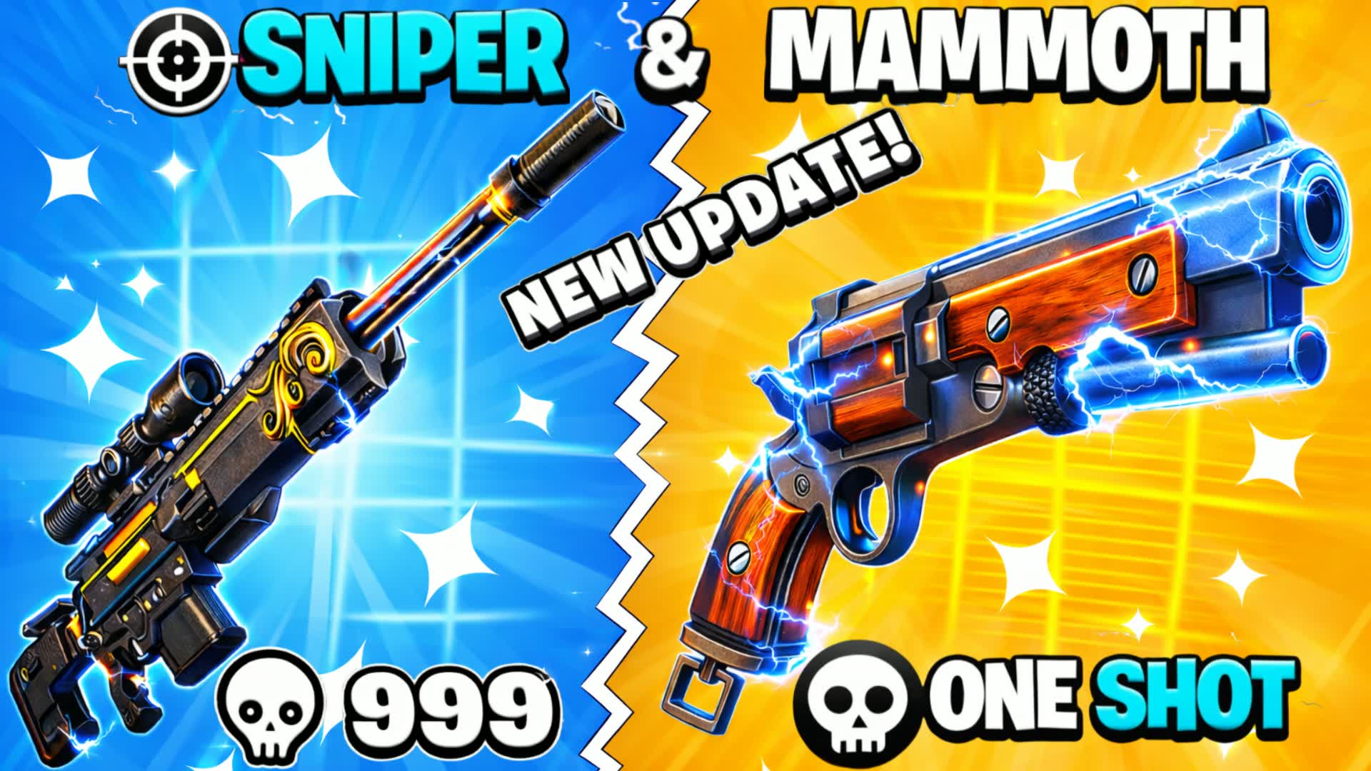💀SNIPER & MAMMOTH ONE SHOT🎯 — Fortnite Creative map