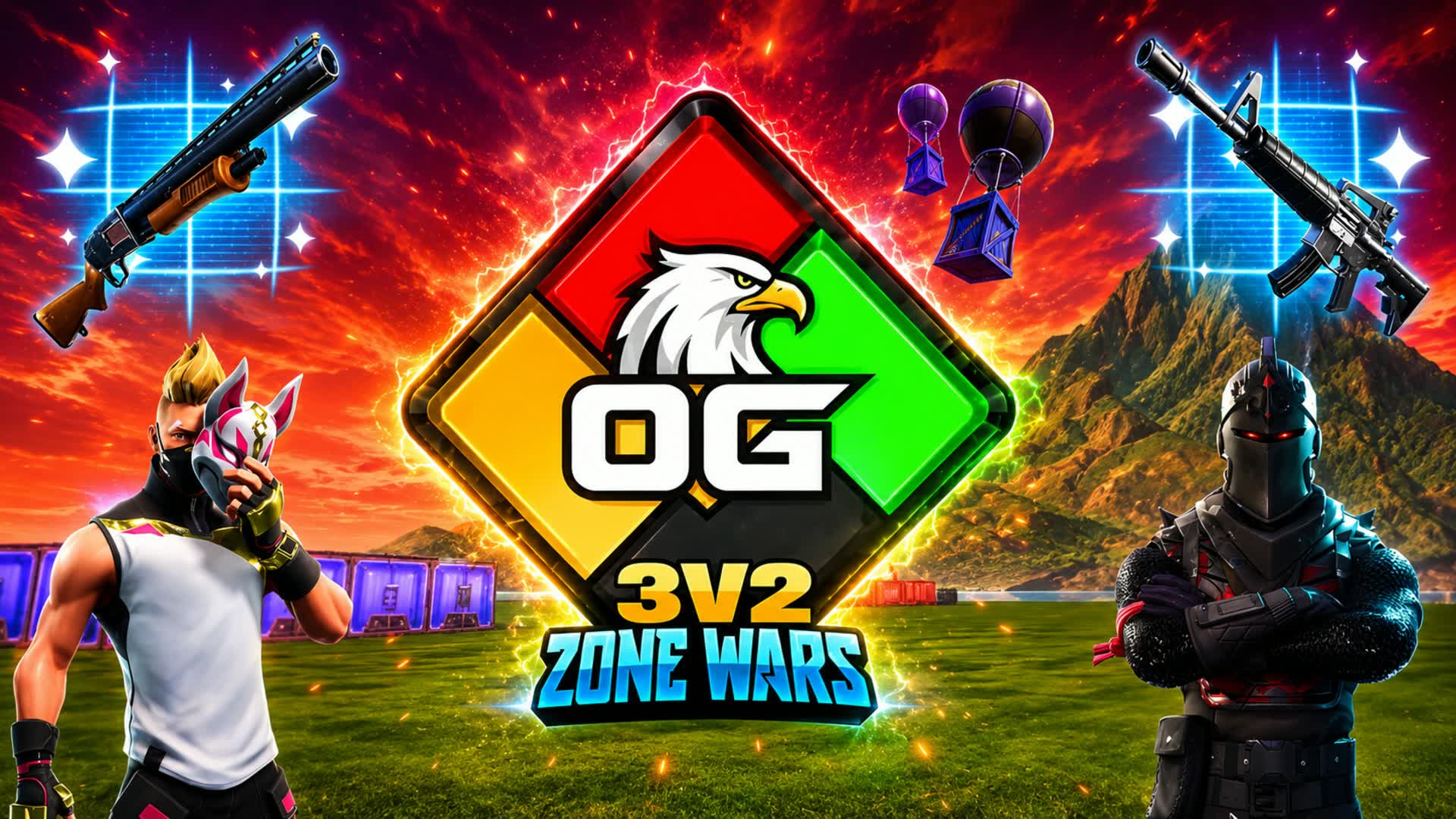 OG ZONE WARS 3V2 💫 — Fortnite Creative map