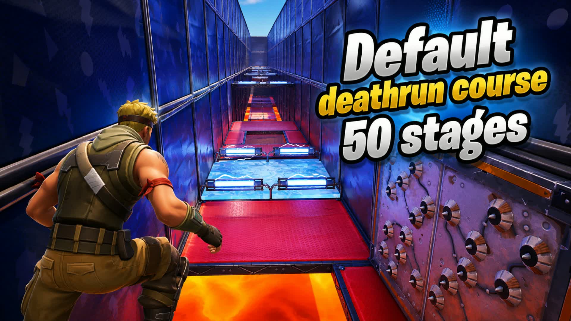 Default deathrun course 50 stages — Fortnite Creative map