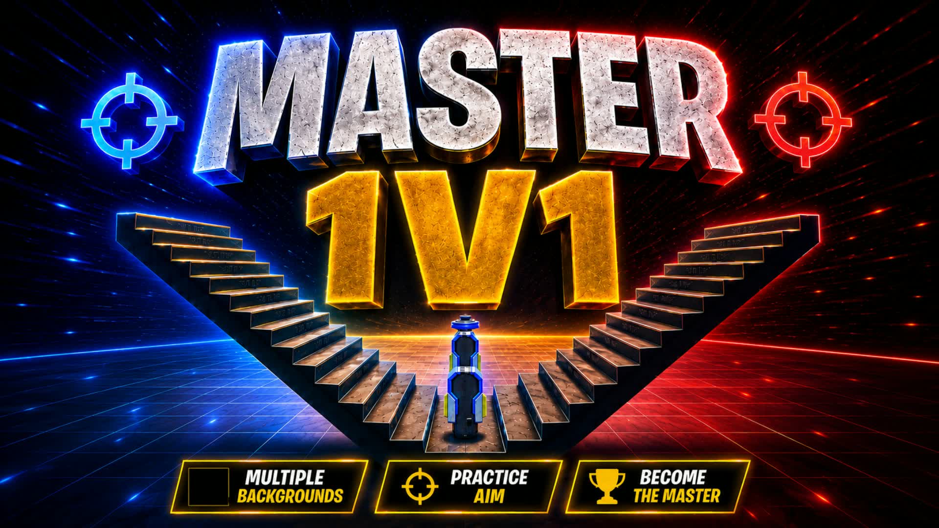 MASTER 1V1 (AIM • Build Fight FFA) — Fortnite Creative map