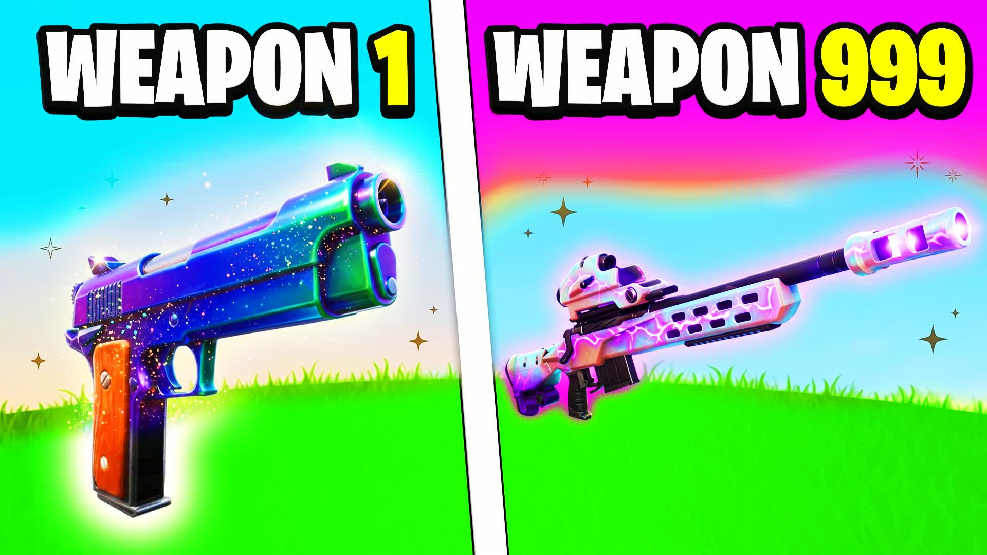 ๐ GUN GAME ๐ซ S ONE SHOT โ Fortnite Creative map