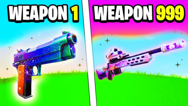 😎 GUN GAME 🔫 S ONE SHOT — Fortnite Creative map