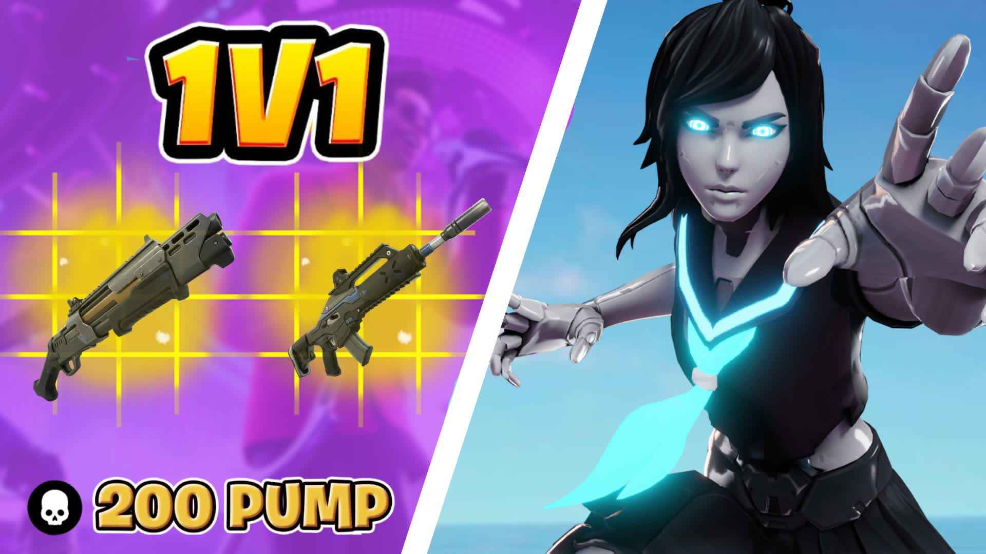 WARM UP 1V1 — Fortnite Creative map
