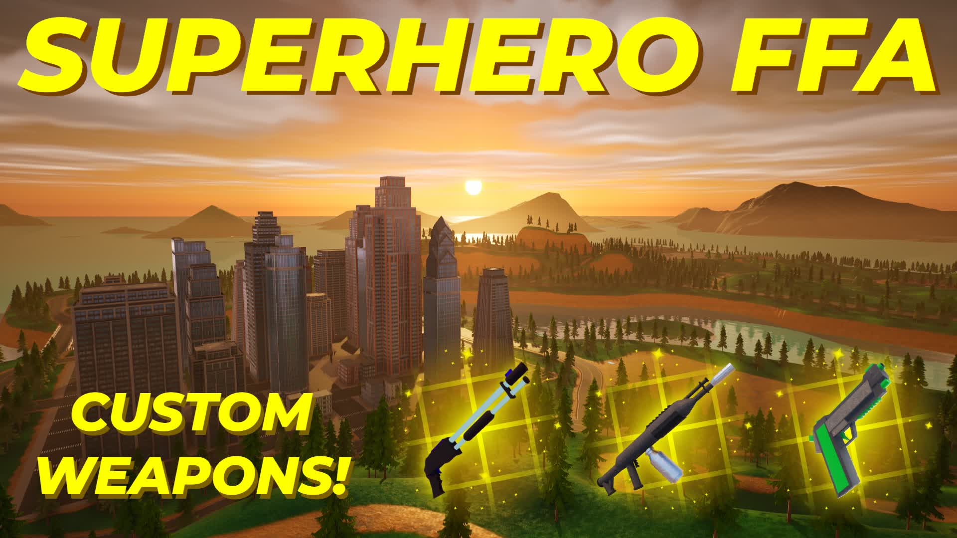 Superhero FFA — Fortnite Creative map