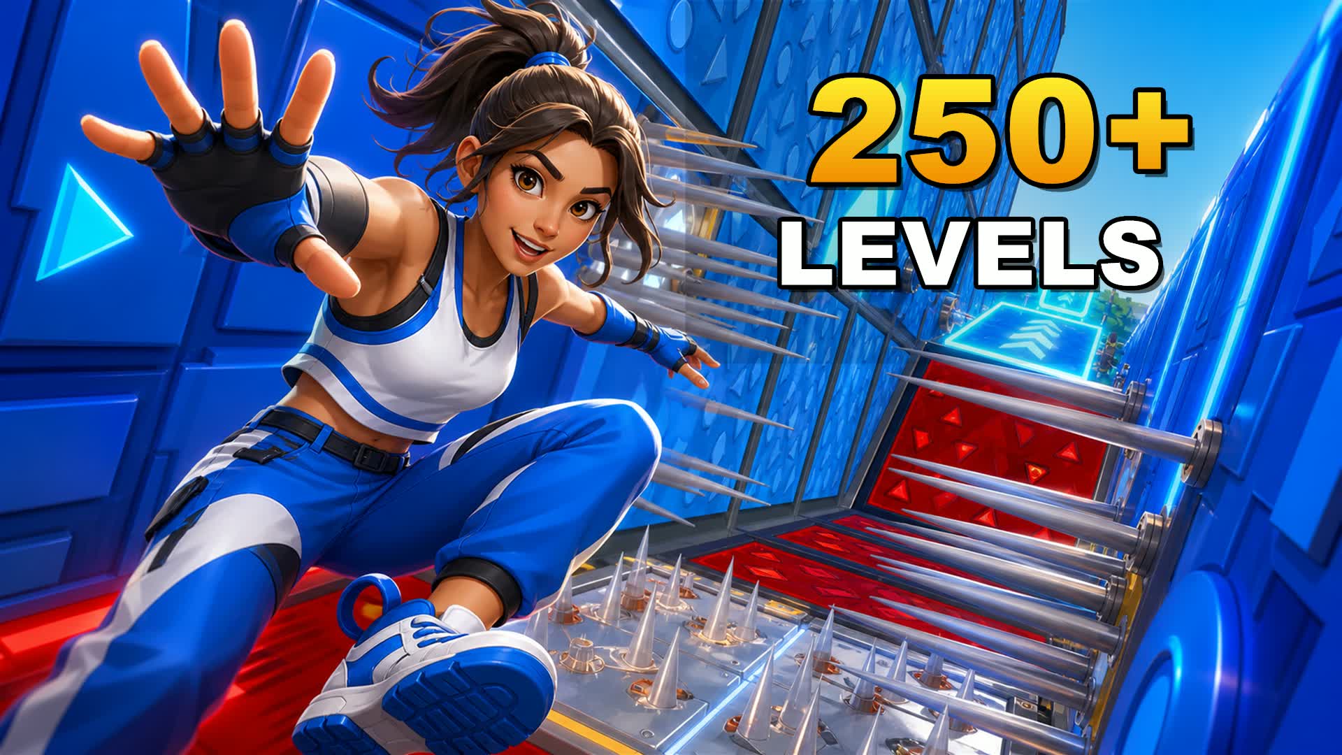 SCORPI 250 LEVEL PARKOUR π₯ β Fortnite Creative map