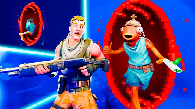 π PORTALS GUN GAME π β Fortnite Creative map