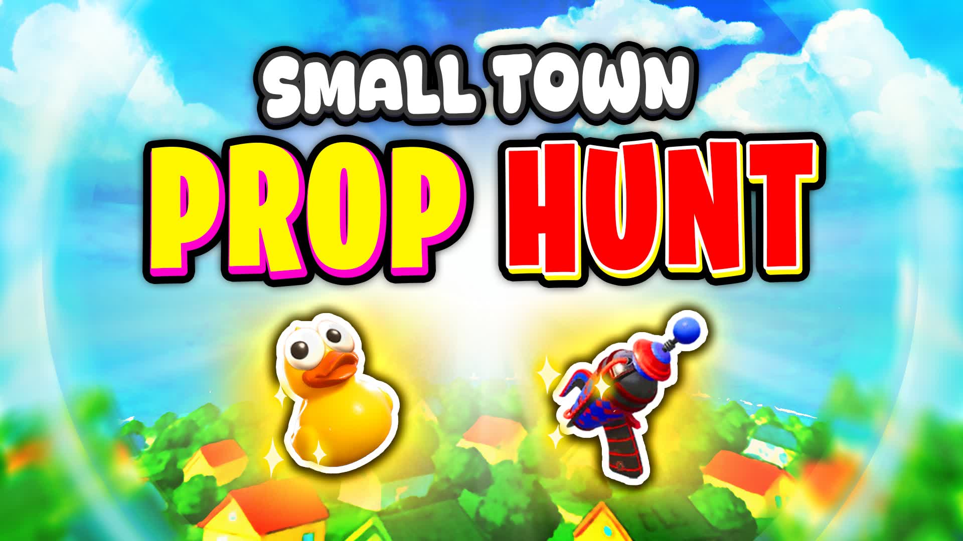SMALL TOWN PROP HUNT — Fortnite Creative map