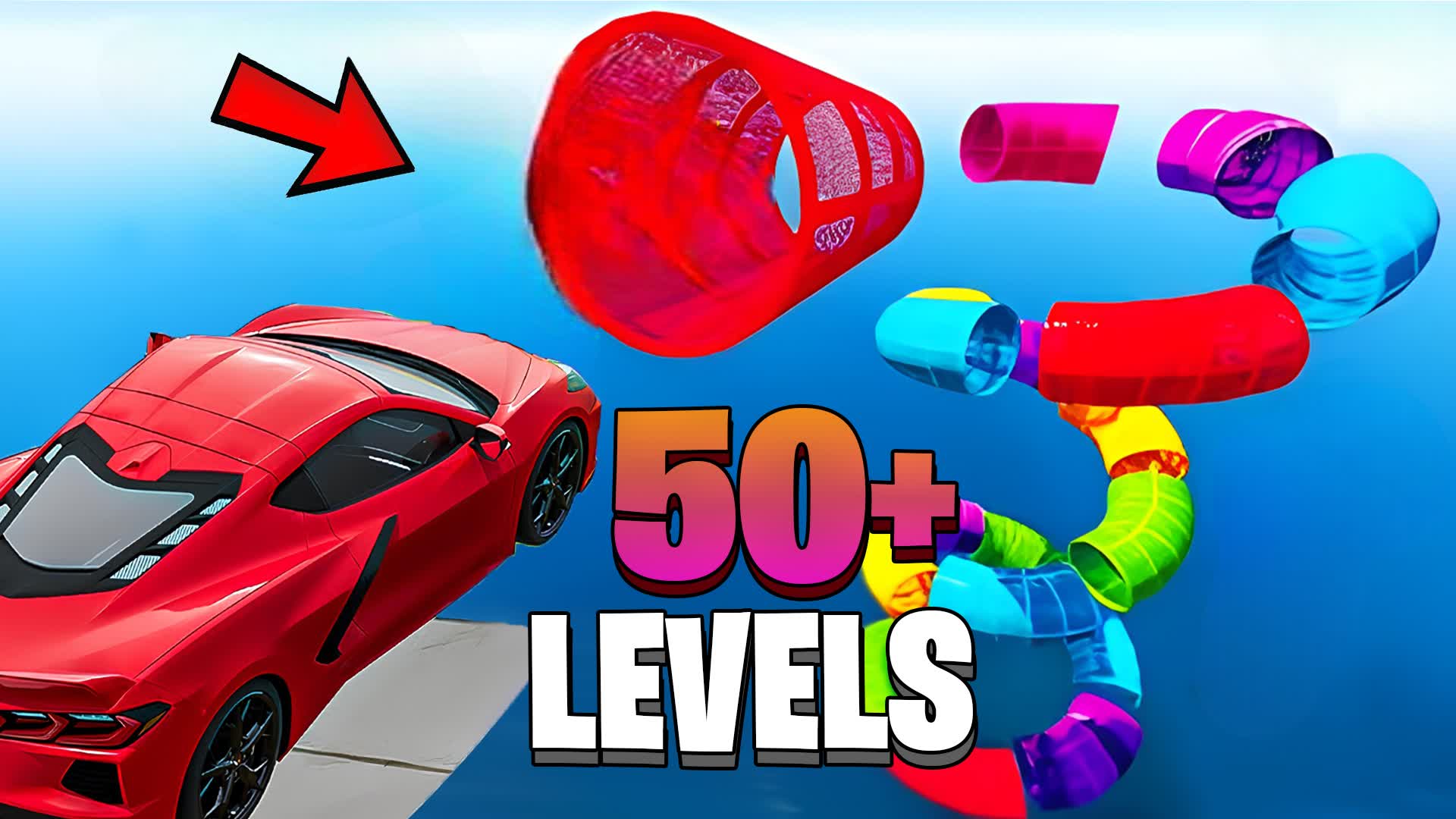🌈SUPER OBBY CAR PARKOUR🌈 — Fortnite Creative map