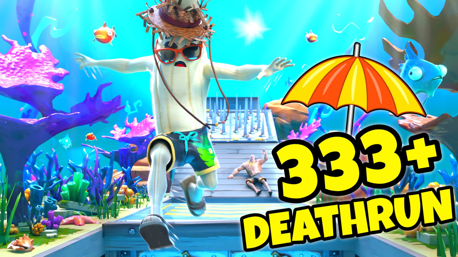 π 333 Level Aqua Deathrun β Fortnite Creative map