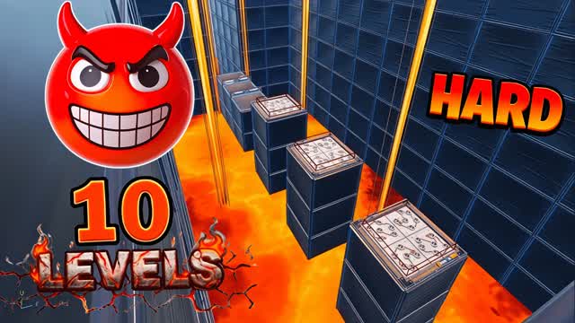 😈 EVIL 10 Level Ultra Hard Parkour — Fortnite Creative map