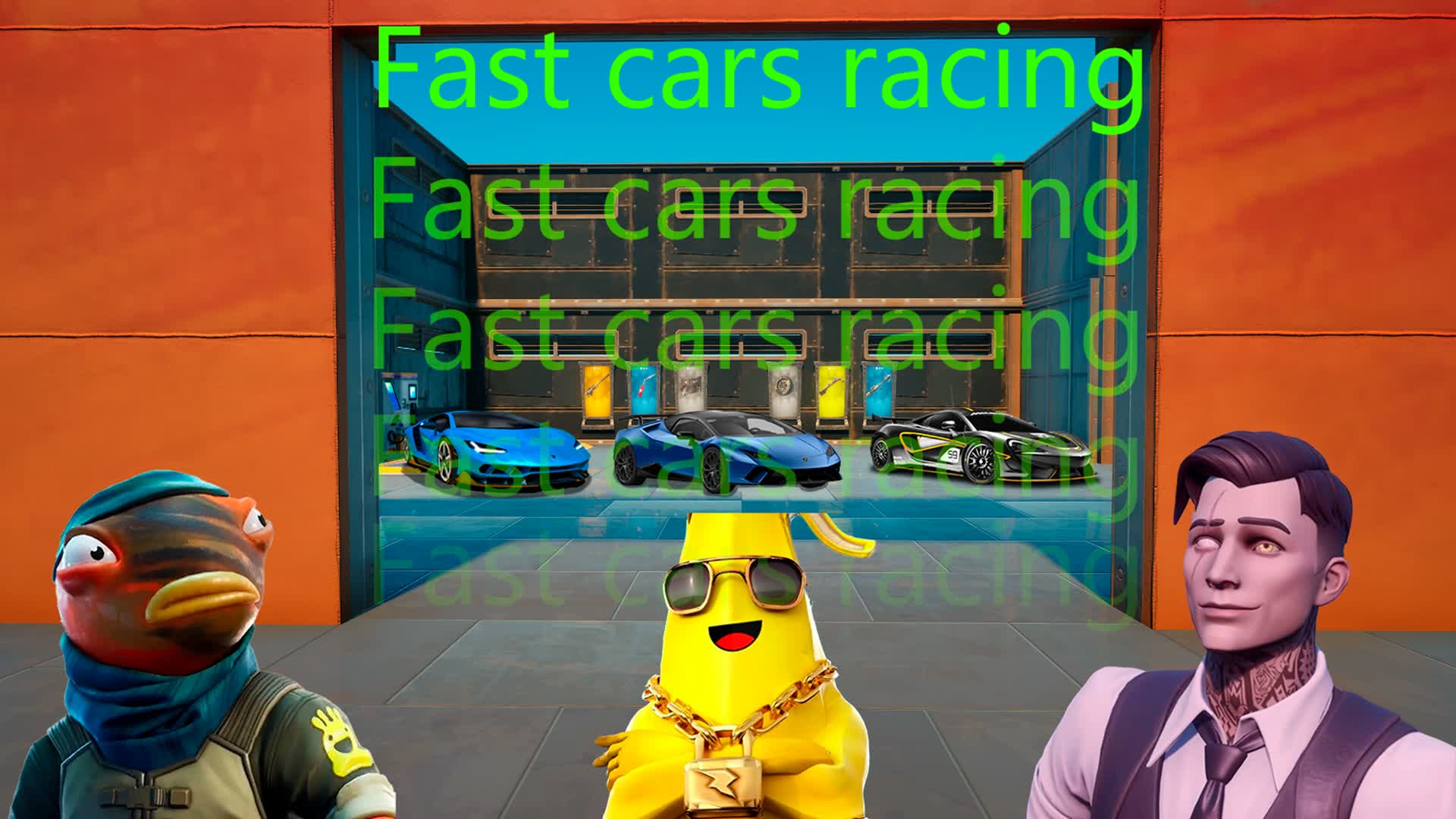 Fast Cars Racing — Fortnite Creative map