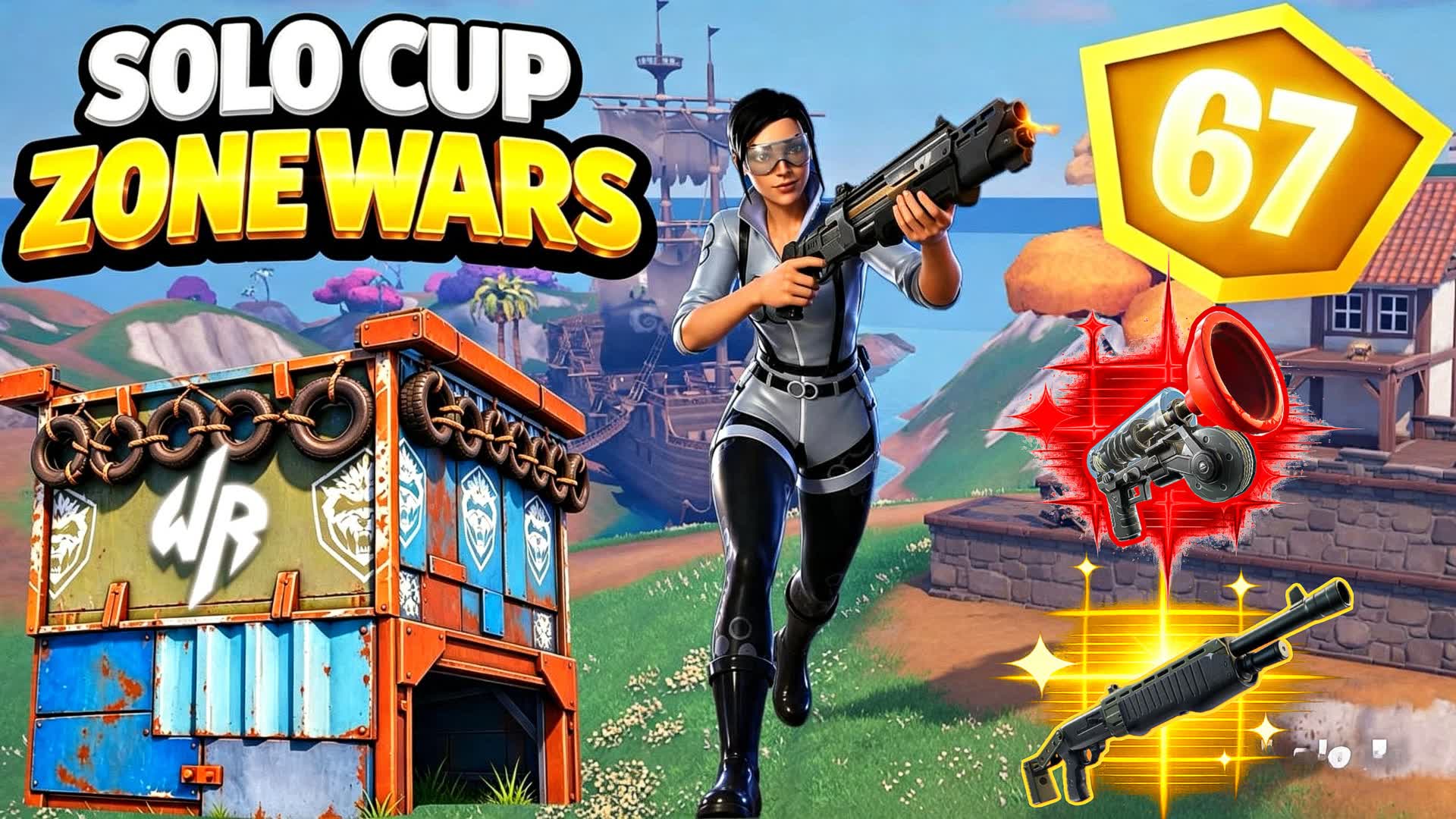 SOLO CUP END GAME ZERO BUILD 🏆 — Fortnite Creative map