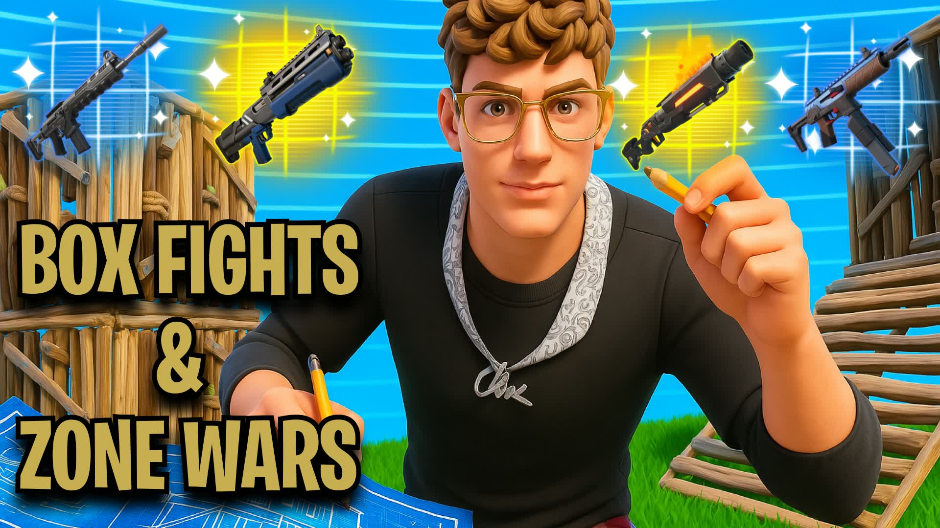 BOX FIGHTS AND ZONE WARS ππ¦ β Fortnite Creative map