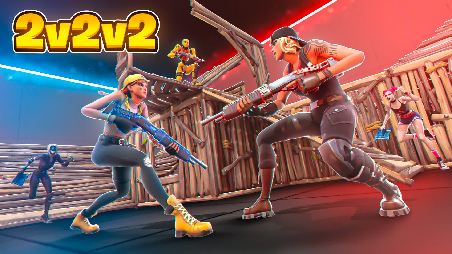 2v2v2 Piece Control Box Fights Arenas — Fortnite Creative map