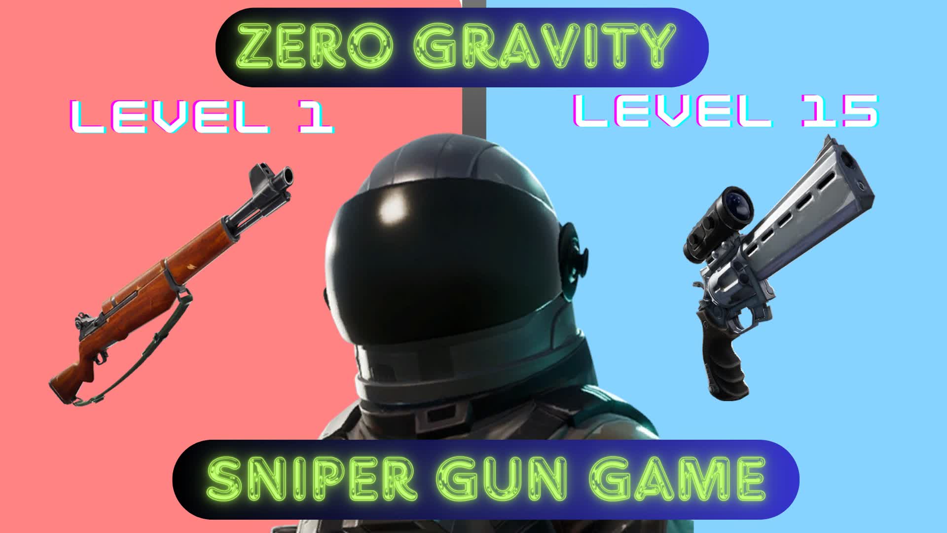 Zero Gravity Sniper Gun Game — Fortnite Creative map
