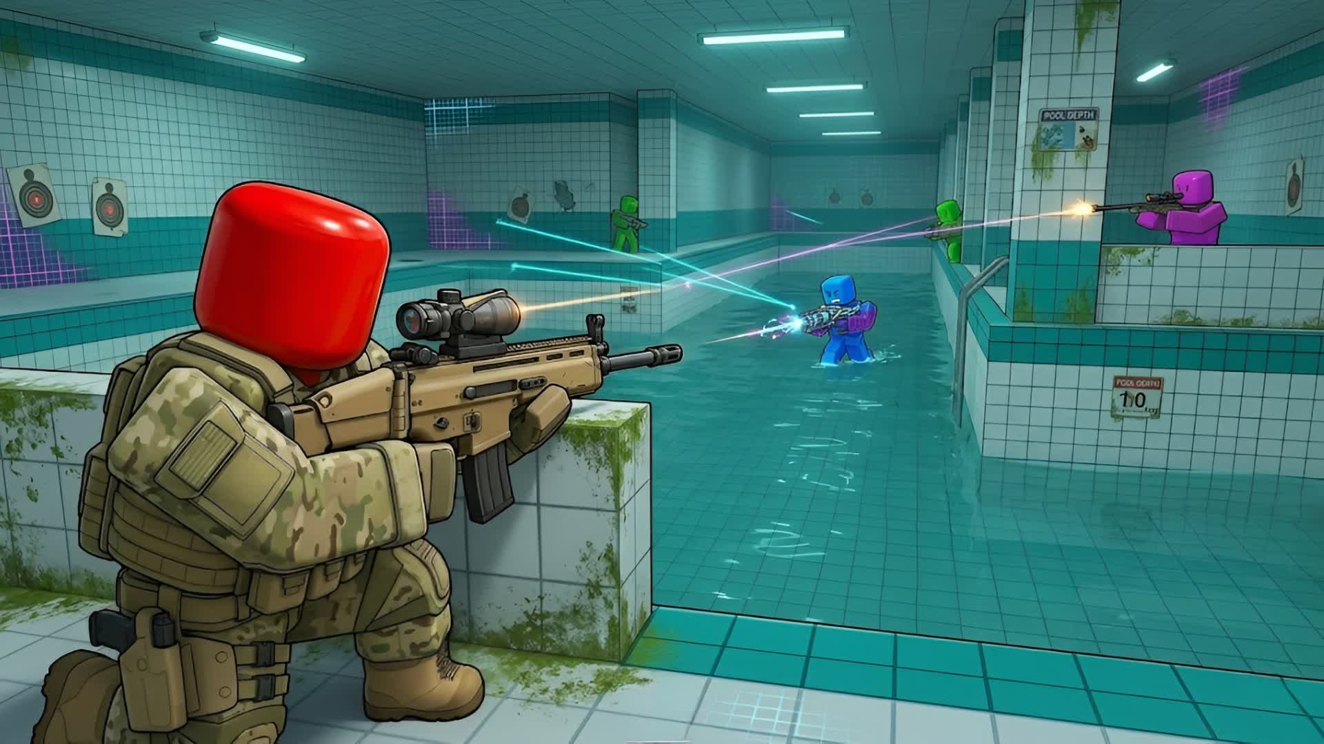 BIG RED VS BLUE π΄π΅ FIRE CLASH π₯ β Fortnite Creative map