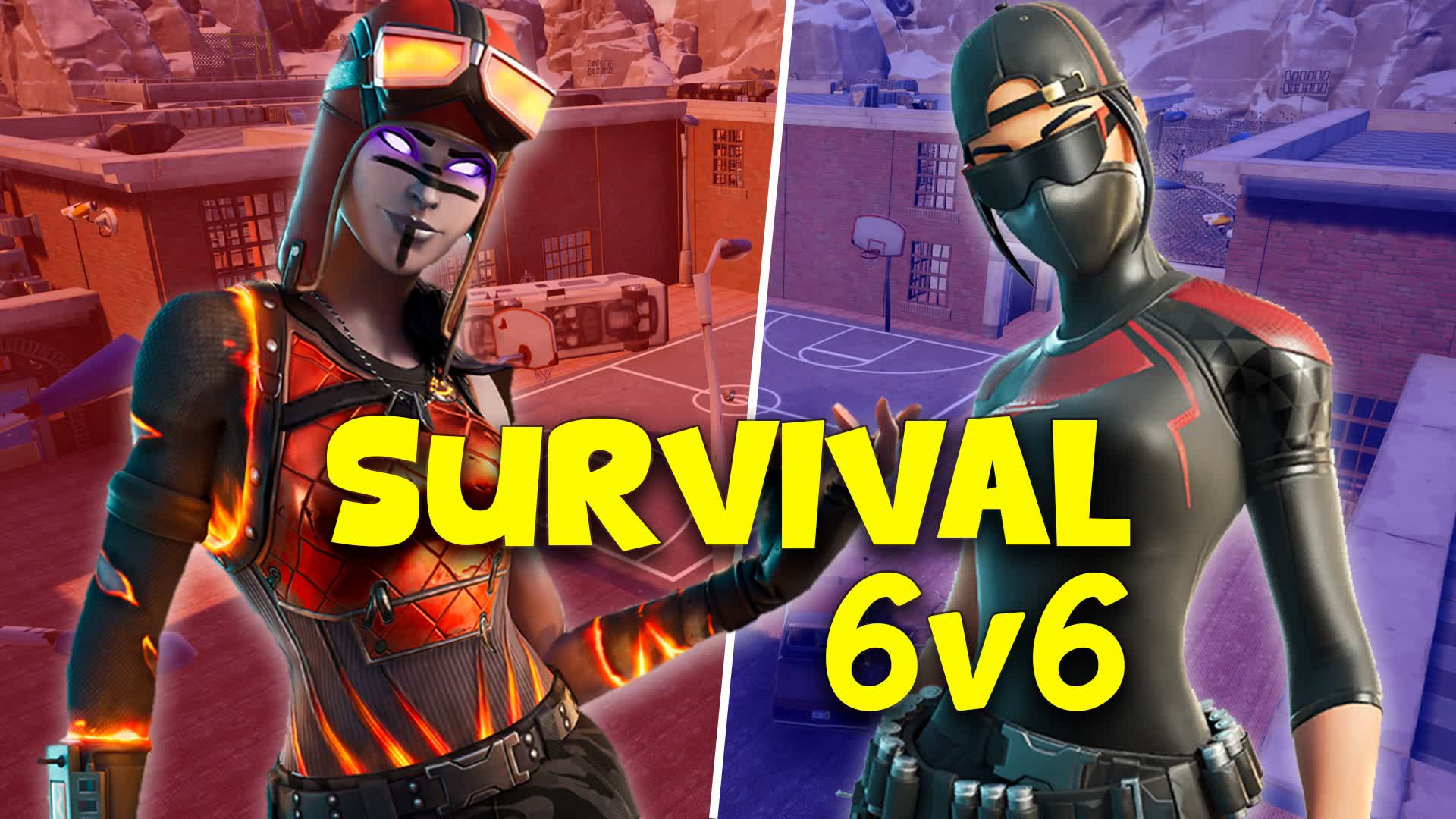 SURVIVAL 6V6 CERO BUILD — Fortnite Creative map