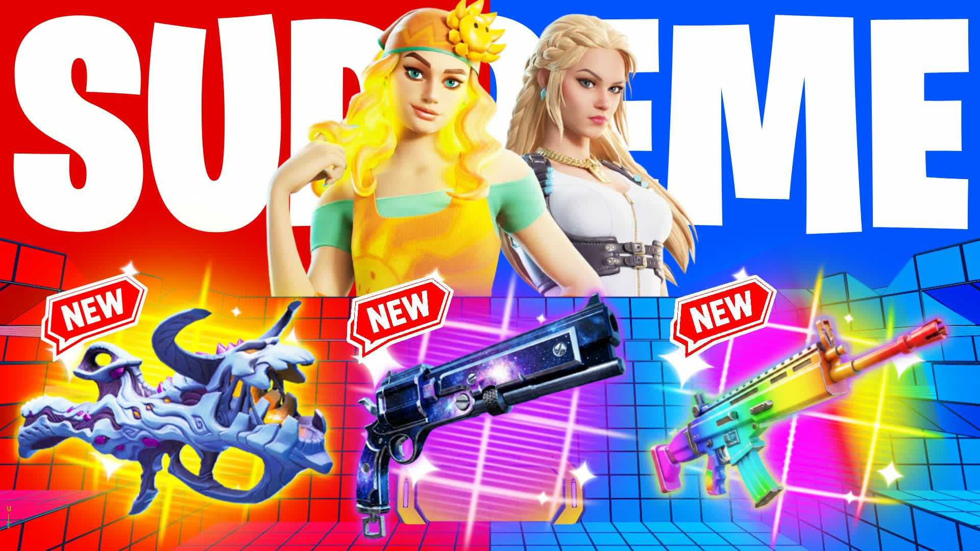 SUPREME RED VS BLUE🔴🔵 — Fortnite Creative map