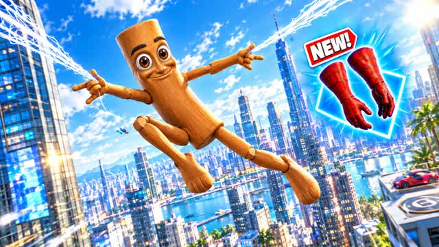 🎯SPIDERS CITY AND DRIVING GUN GAME😎 — Fortnite Creative map