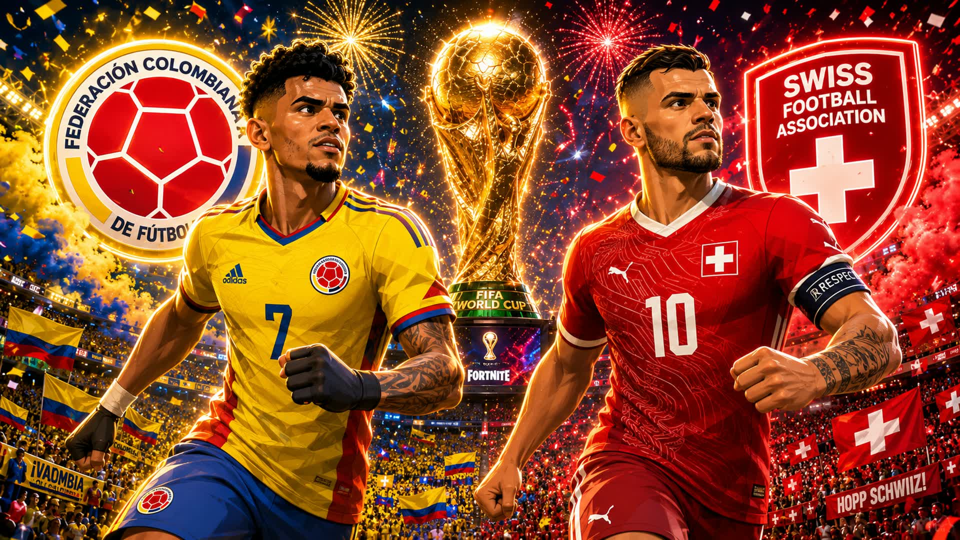 COLOMBIA VS SWITZERLAND WORLD CUP — Fortnite Creative map