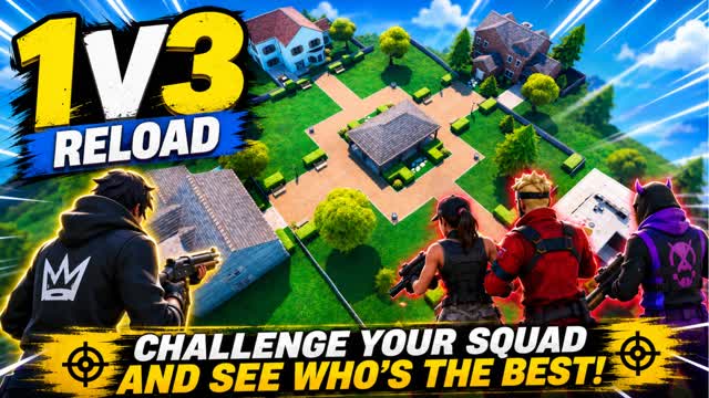 NEW COMBAT - 1v3 RELOAD — Fortnite Creative map