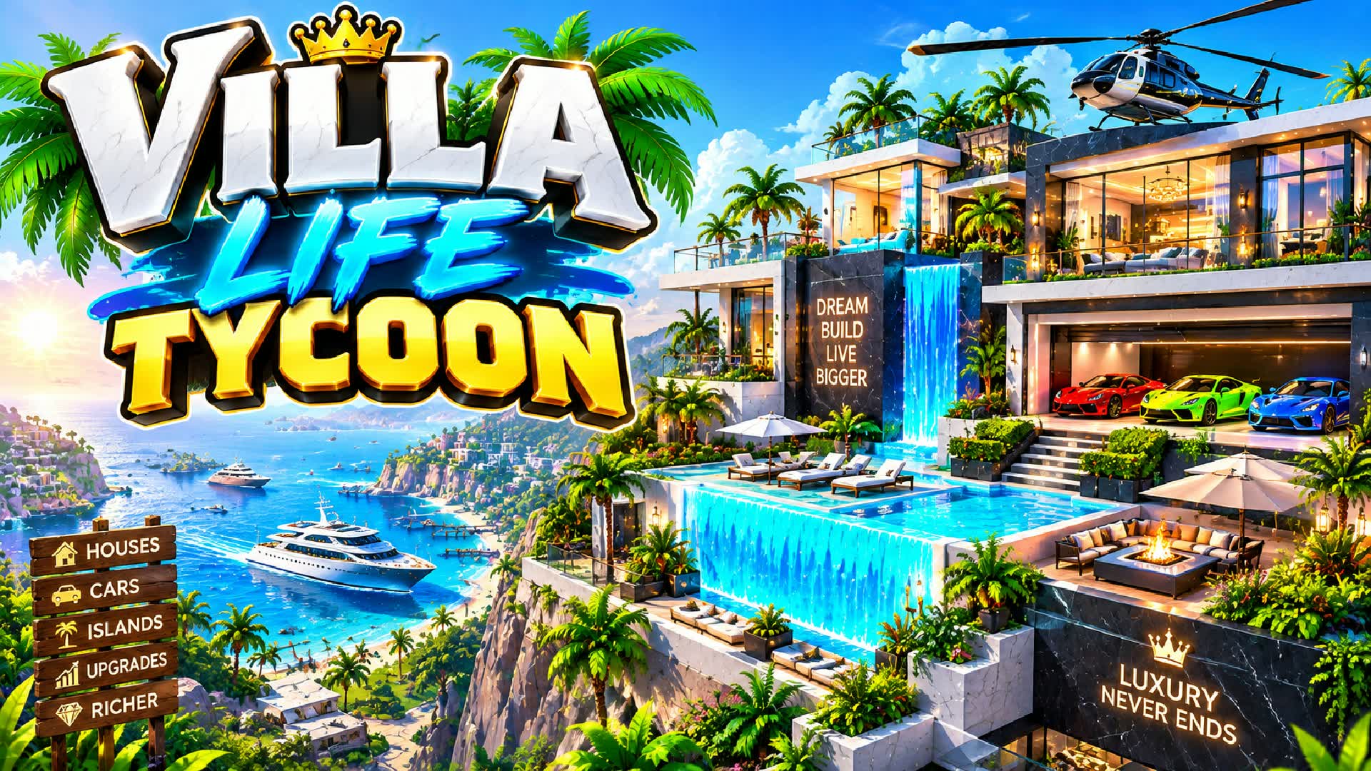 VILLA LIFE TYCOON β Fortnite Creative map
