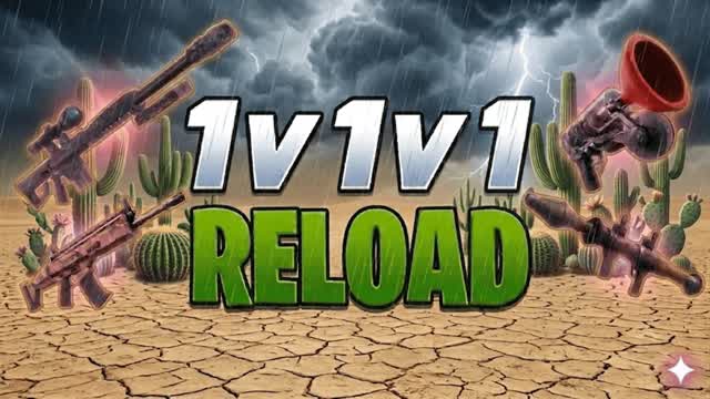 Reload 1v1v1 Calamari Canyon — Fortnite Creative map