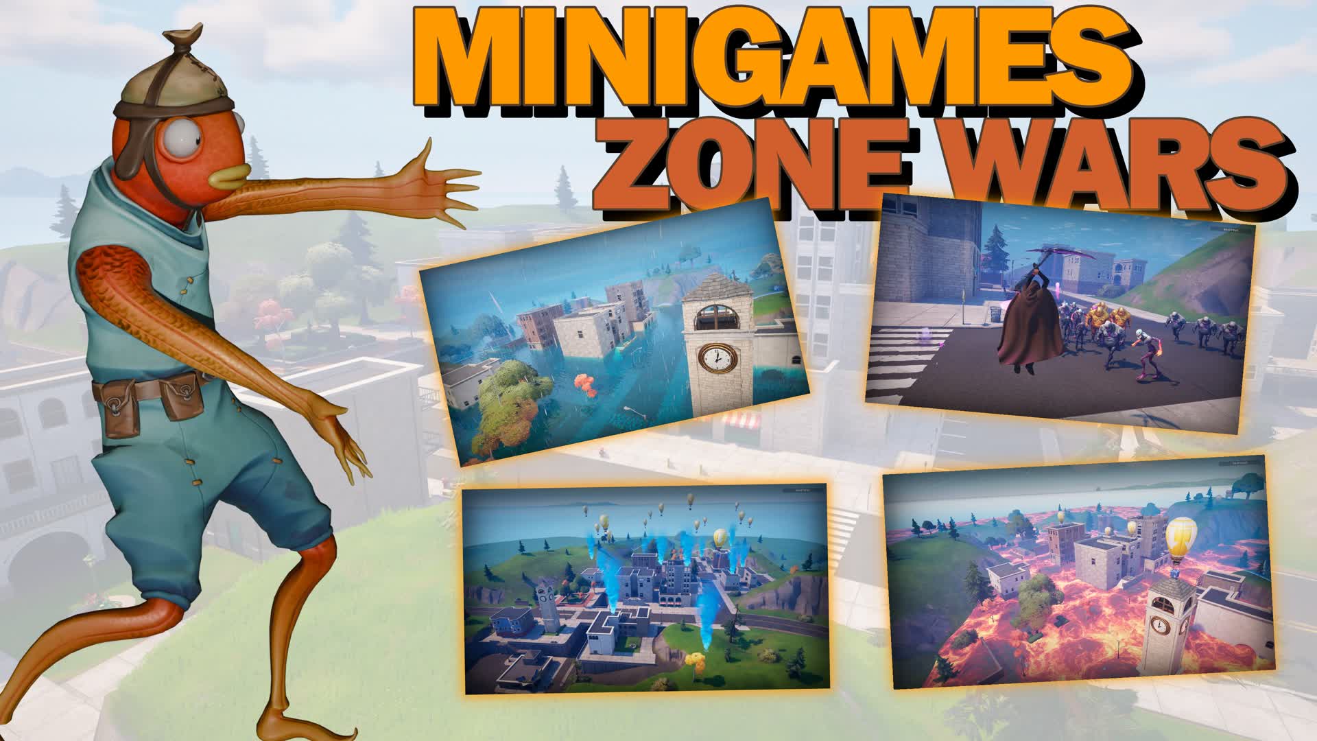 MINIGAMES ZONE WARS โญ โ Fortnite Creative map