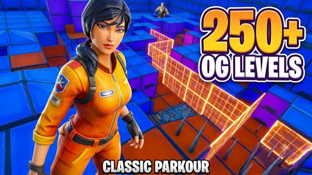 OG ⛏️👴 CLASSIC 250 LEVEL🏃♂️➡️PARKOUR — Fortnite Creative map
