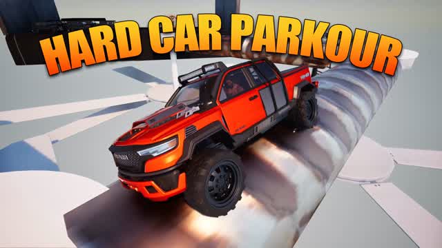 Hard Car Parkour — Fortnite Creative map