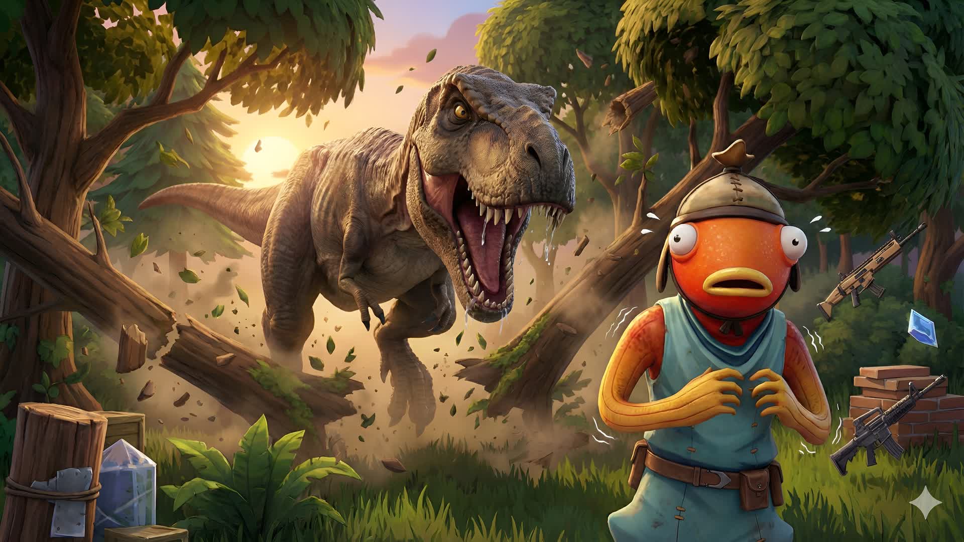 SURVIVE 100 DAYS IN JURASSIC WORLD — Fortnite Creative map