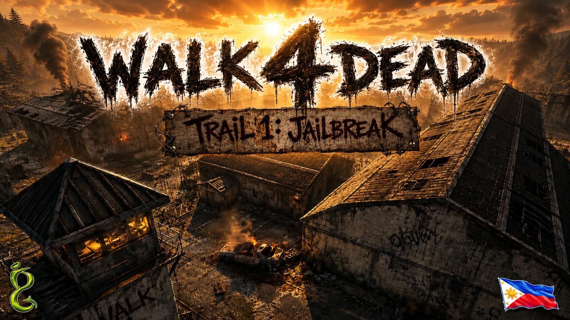 Walk 4 Dead (Trail 1: Jailbreak) — Fortnite Creative map