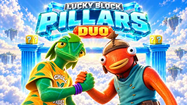 LUCKY BLOCK PILLARS DUO — Fortnite Creative map