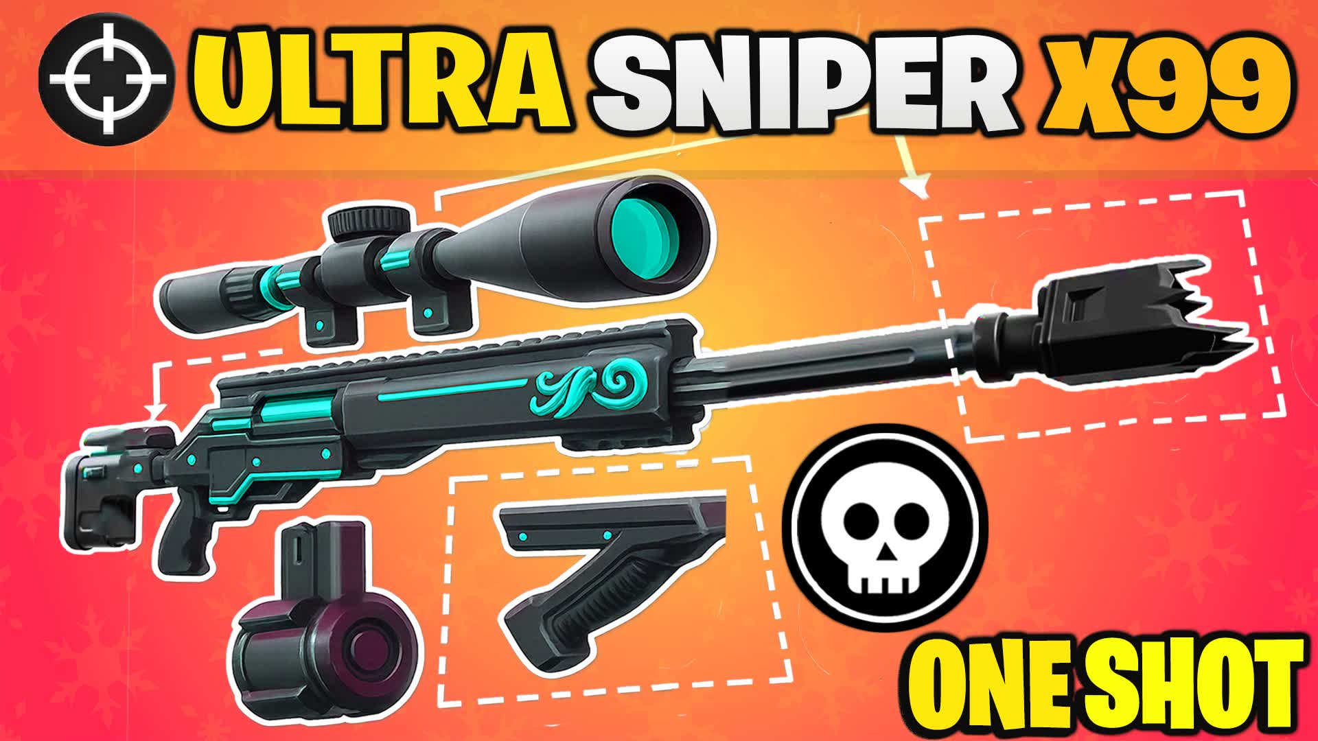 ZOOM X99 SNIPER - ONE SHOT π― β Fortnite Creative map