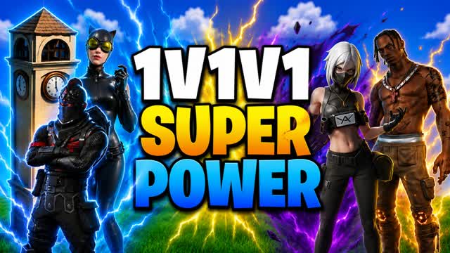 1V1V1 SUPER POWER RELOAD — Fortnite Creative map