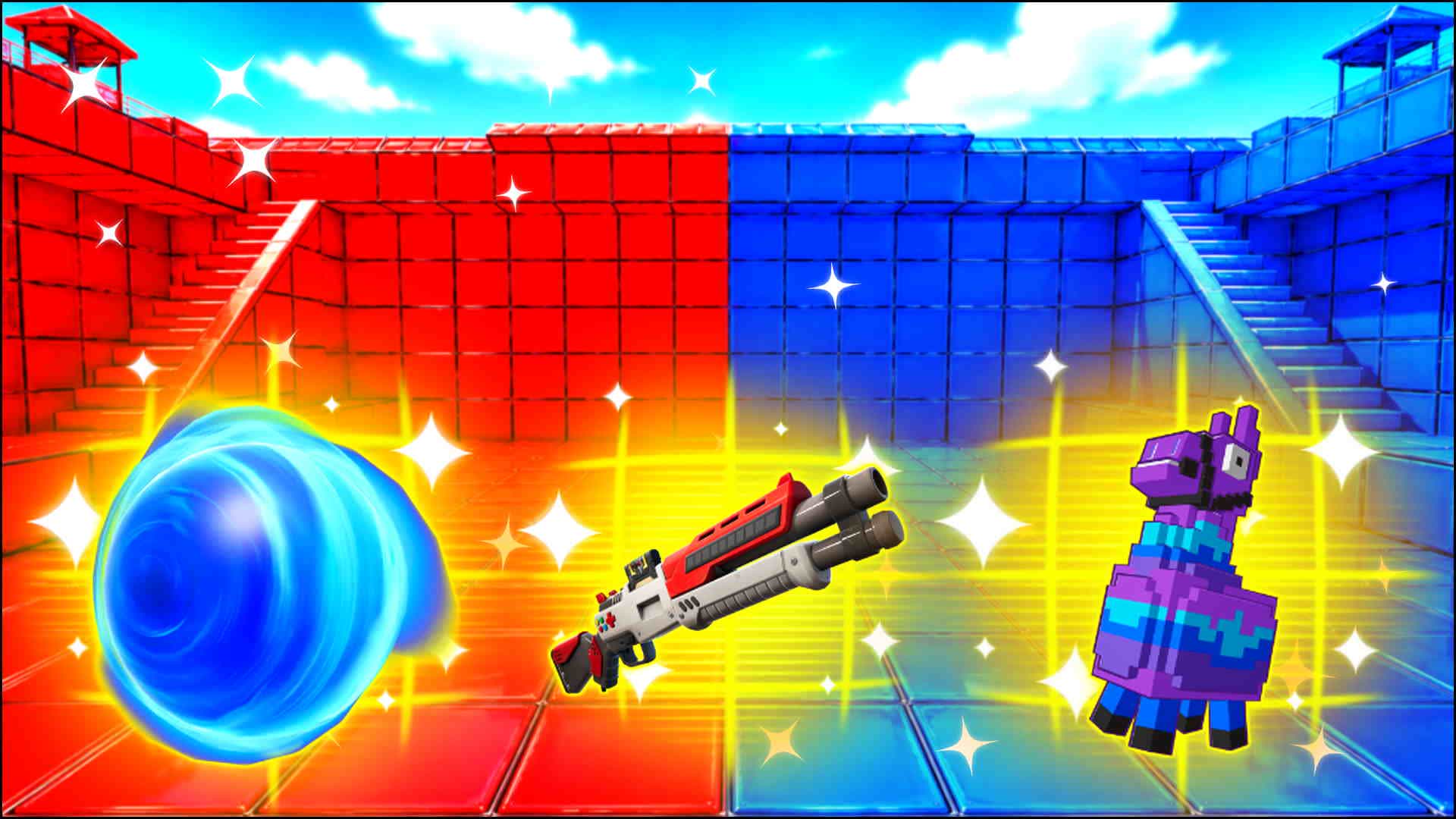 RED VS BLUE PERSPECTIVE RESET π΄π΅ β Fortnite Creative map