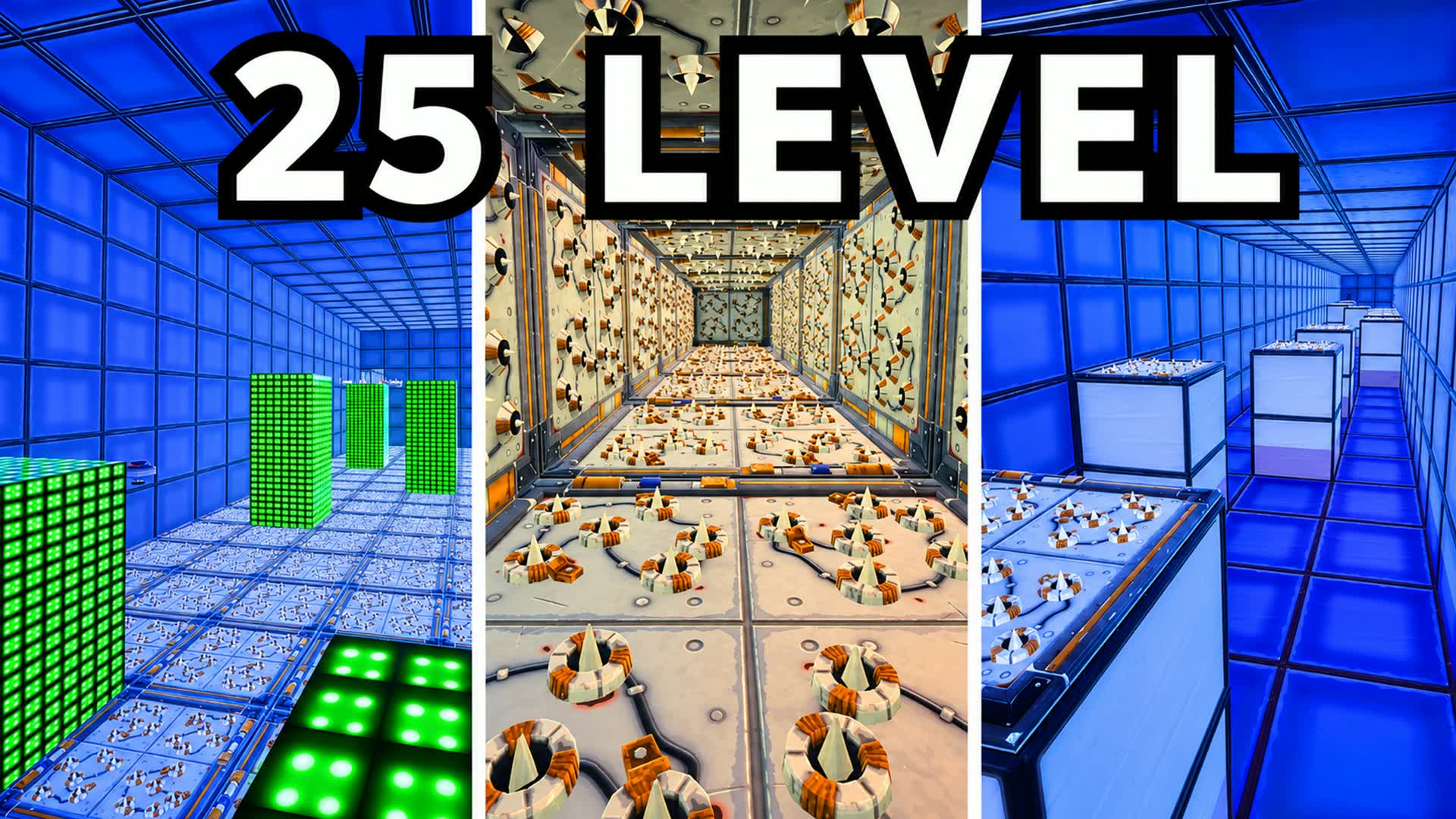 🔥25 LEVEL EASY DEATHRUN PARKOUR — Fortnite Creative map