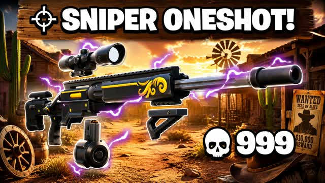 One Shot - Wild West — Fortnite Creative map