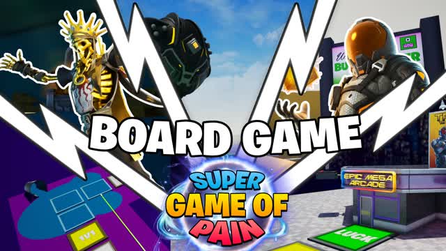 🎲SUPER GAME OF PAIN🎲 BOARD GAME — Fortnite Creative map