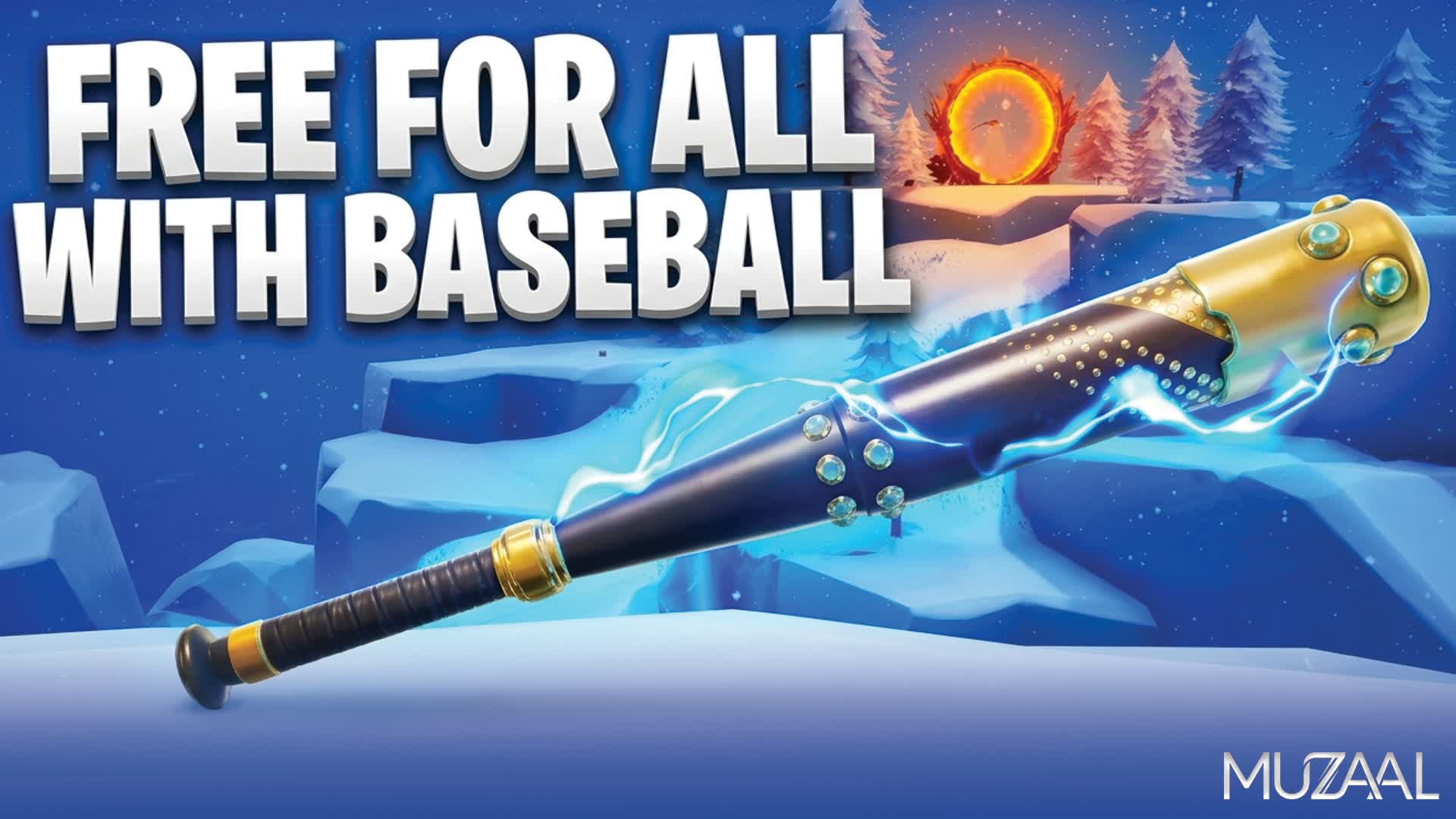Free For All WITH BASEBALL –Snow Island — Fortnite Creative map