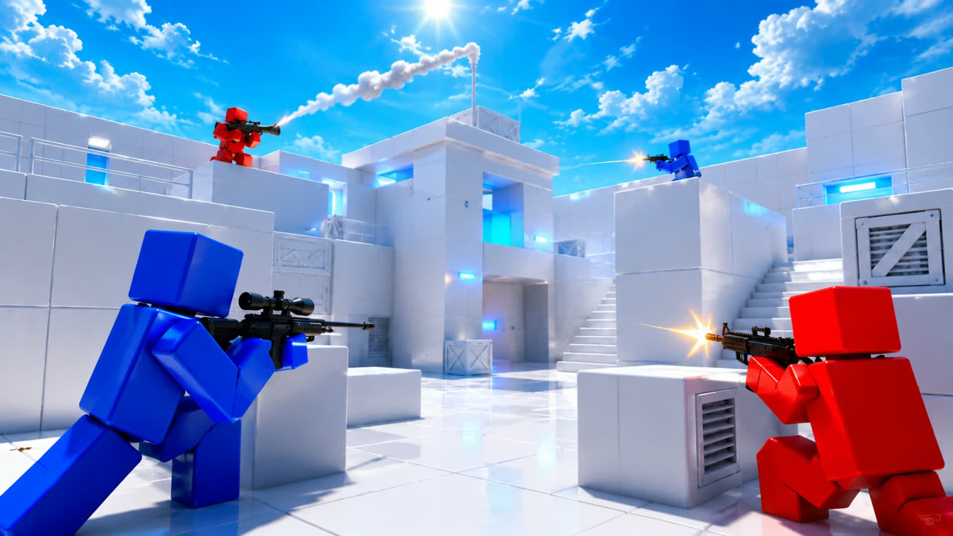 RED VS BLUE π΄π΅ SUPER NUKE SUSPECT β Fortnite Creative map