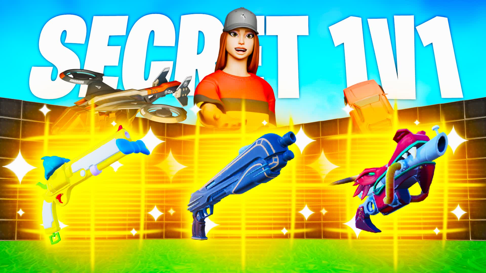 SECRET 1V1 ALL GUNS & VEHICLES - FFA โ Fortnite Creative map